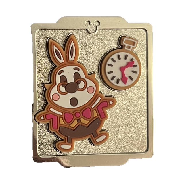 White Rabbit — Christmas Cookie Pin