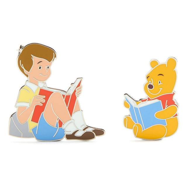 Pooh and Christopher Robin — Reading Pin Set