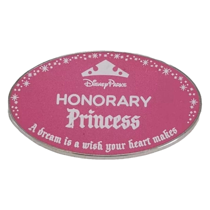 Honorary Princess — A Dream Is a Wish Your Heart Makes — pin detail