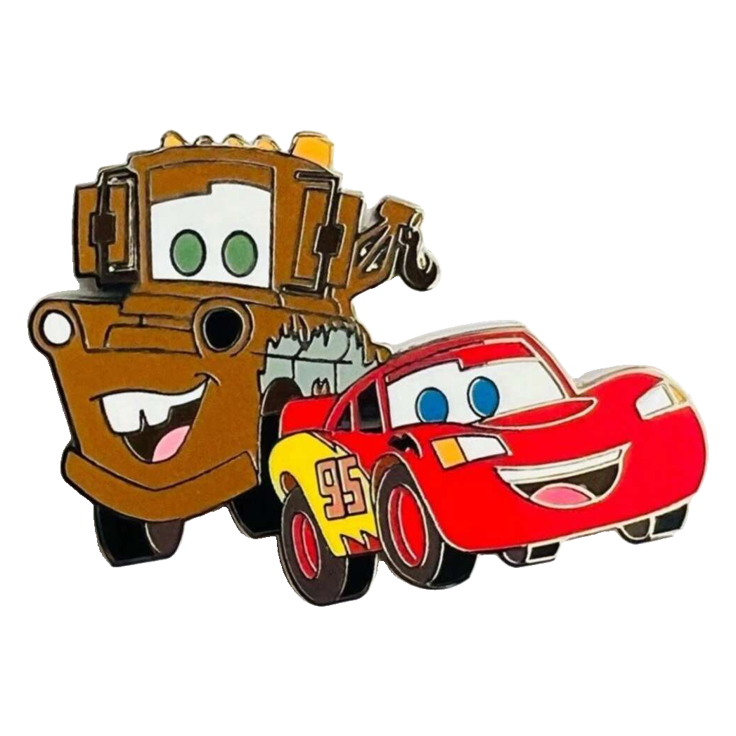 Cars — Lightning McQueen and Mater — pin detail