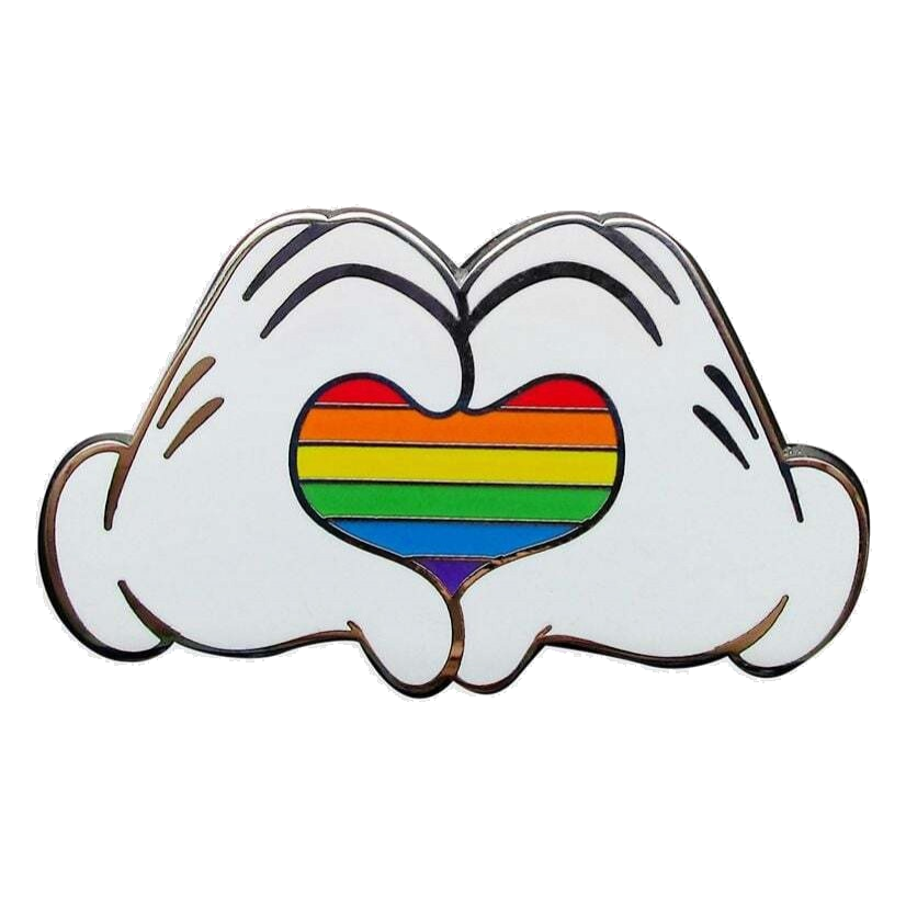 Pride — Mickey Hands Rainbow Heart