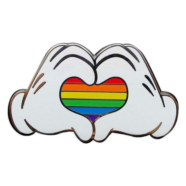 Pride — Mickey Hands Rainbow Heart