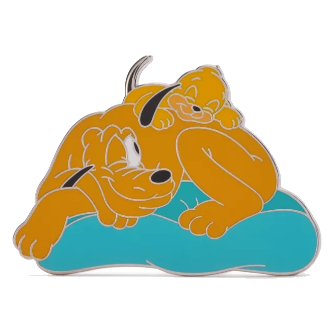 Pluto and Puppy — Sleeping on a Pillow