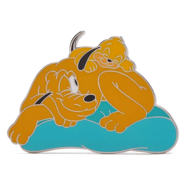 Pluto and Puppy — Sleeping on a Pillow