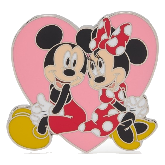 Mickey and Minnie — Pink Heart