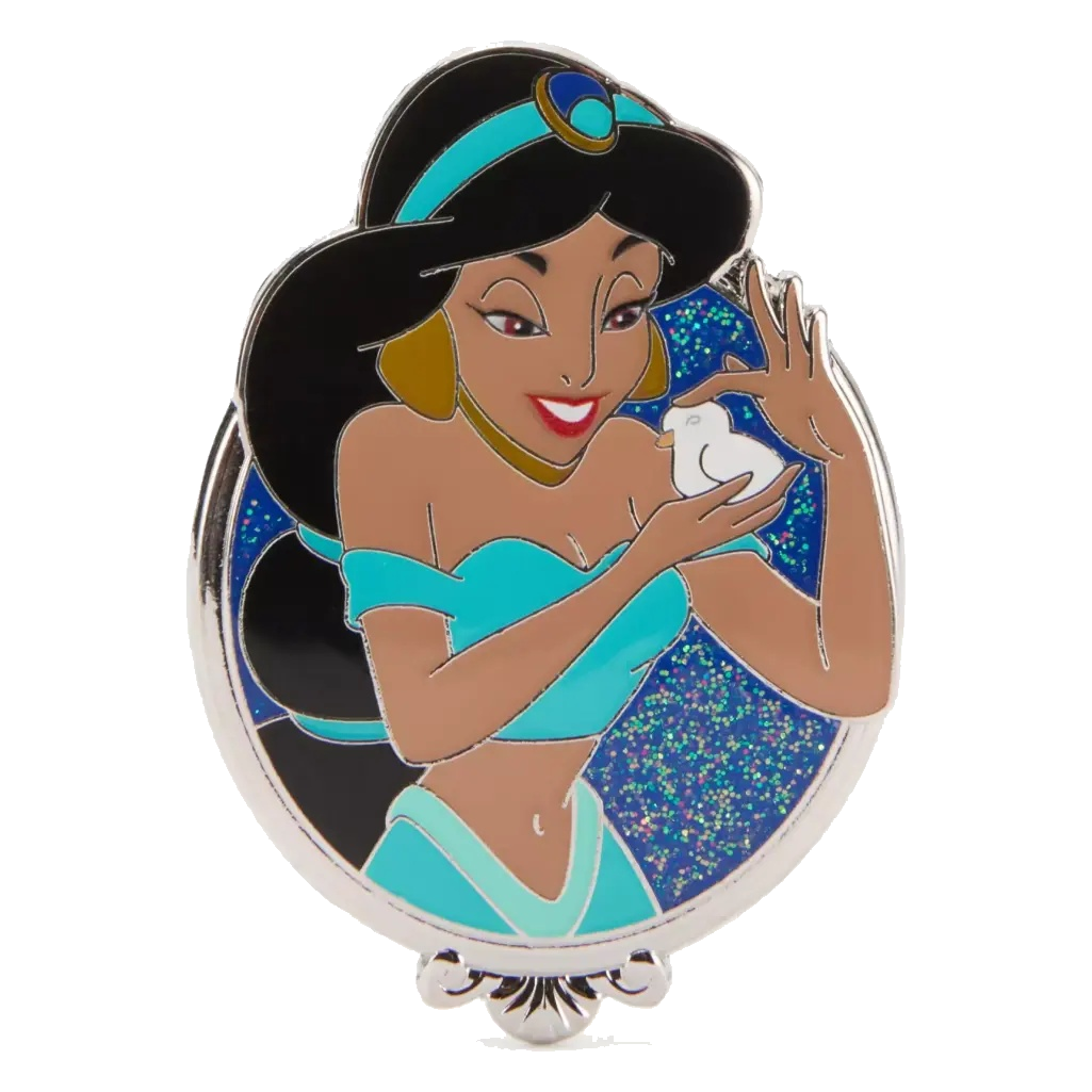 Jasmine with Dove — Glitter Portrait