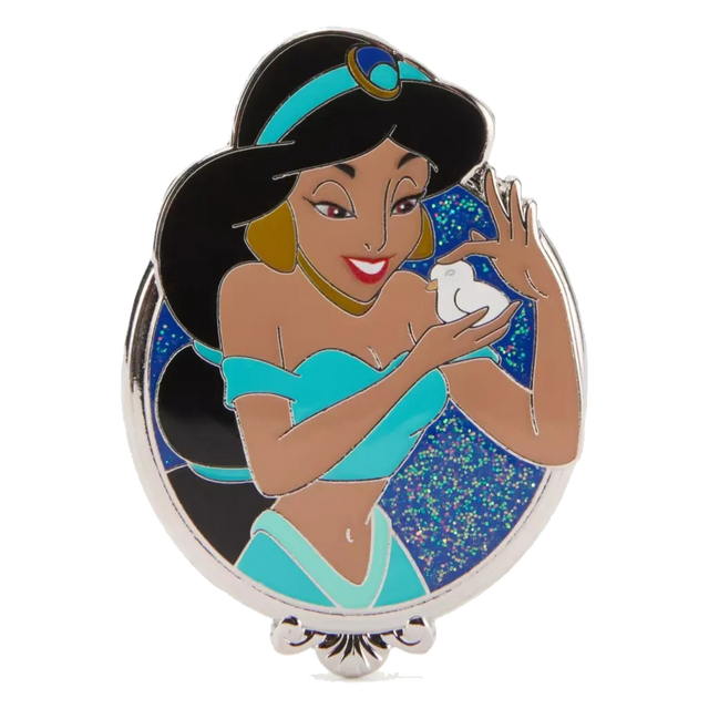 Jasmine with Dove — Glitter Portrait