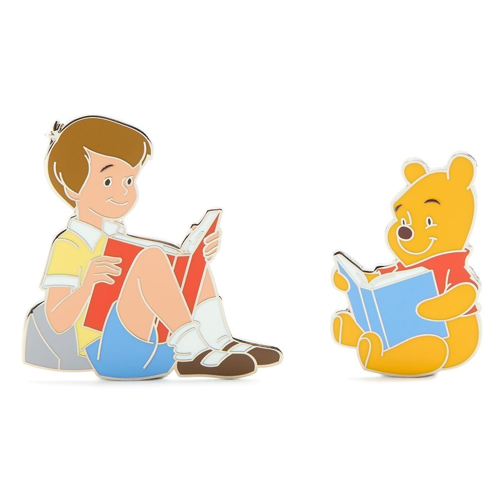 Pooh and Christopher Robin — Reading Pin Set