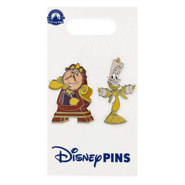 Beauty and the Beast — Cogsworth and Lumiere Pin Set