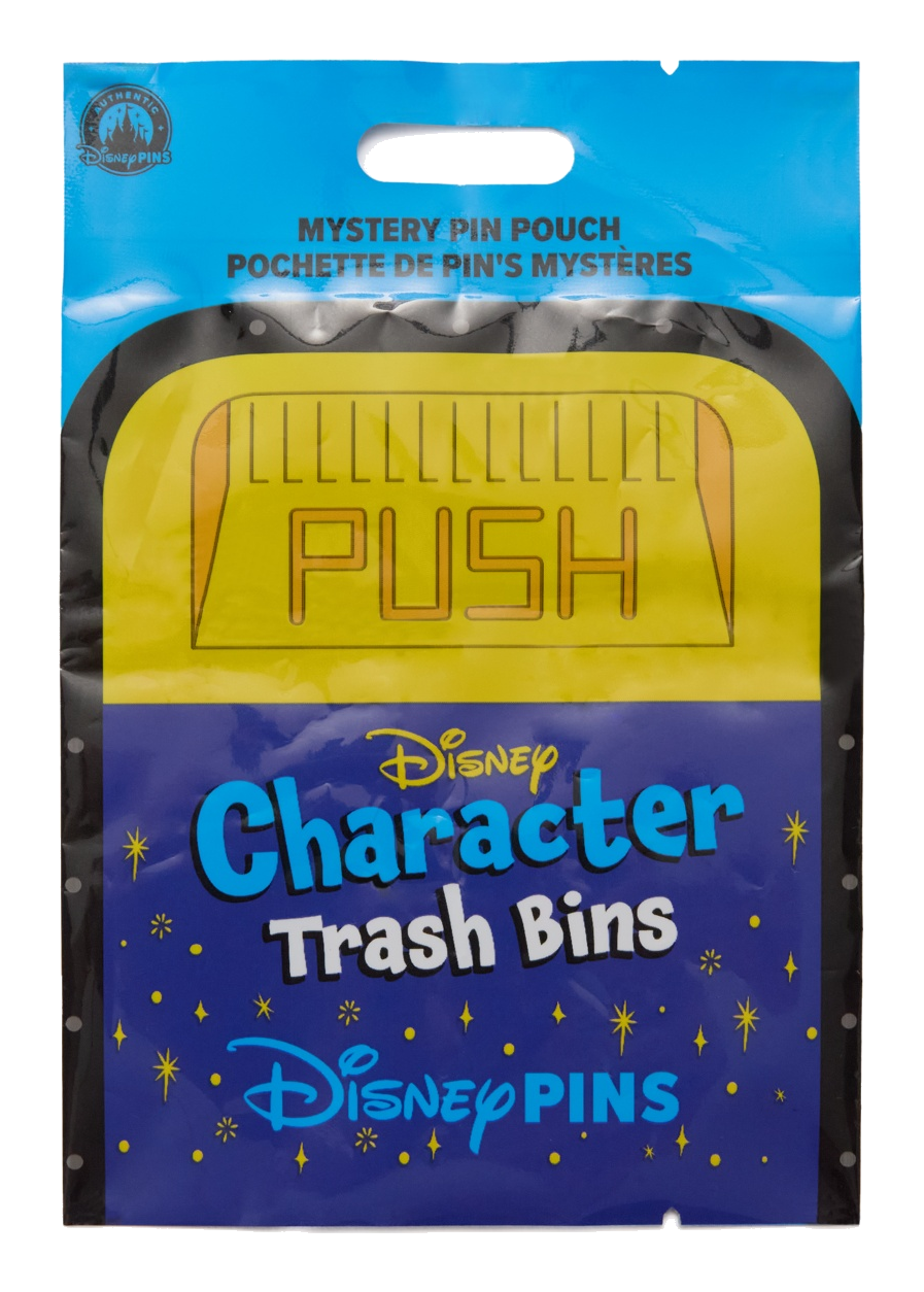 Character Trash Bins sealed 5-pin mystery pouch — packaging front
