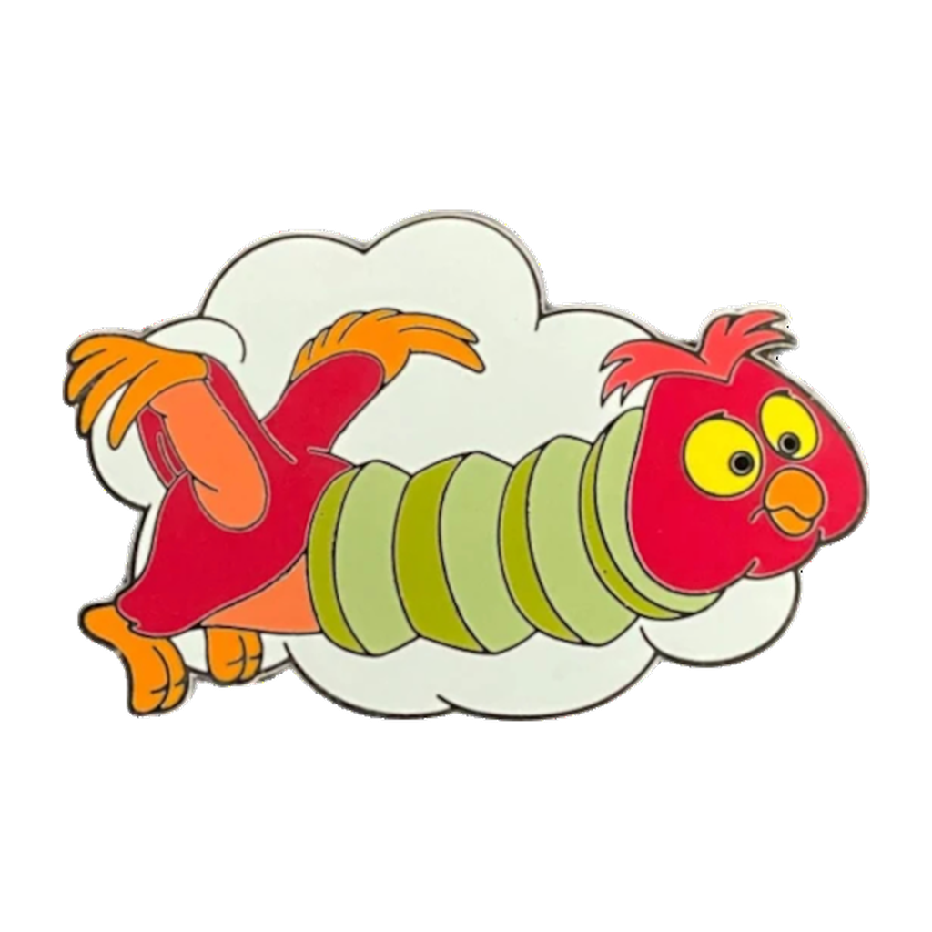 Accordion Owl — Fantasy Flights — loose single pin; reference photo from PIN & POP