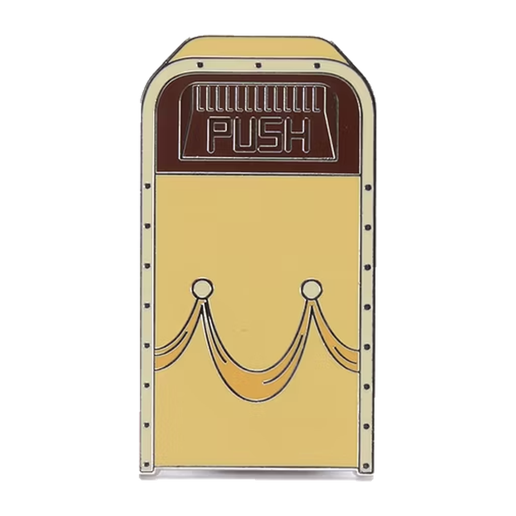 Belle — Character Trash Bin — loose single pin; reference photo from PIN & POP