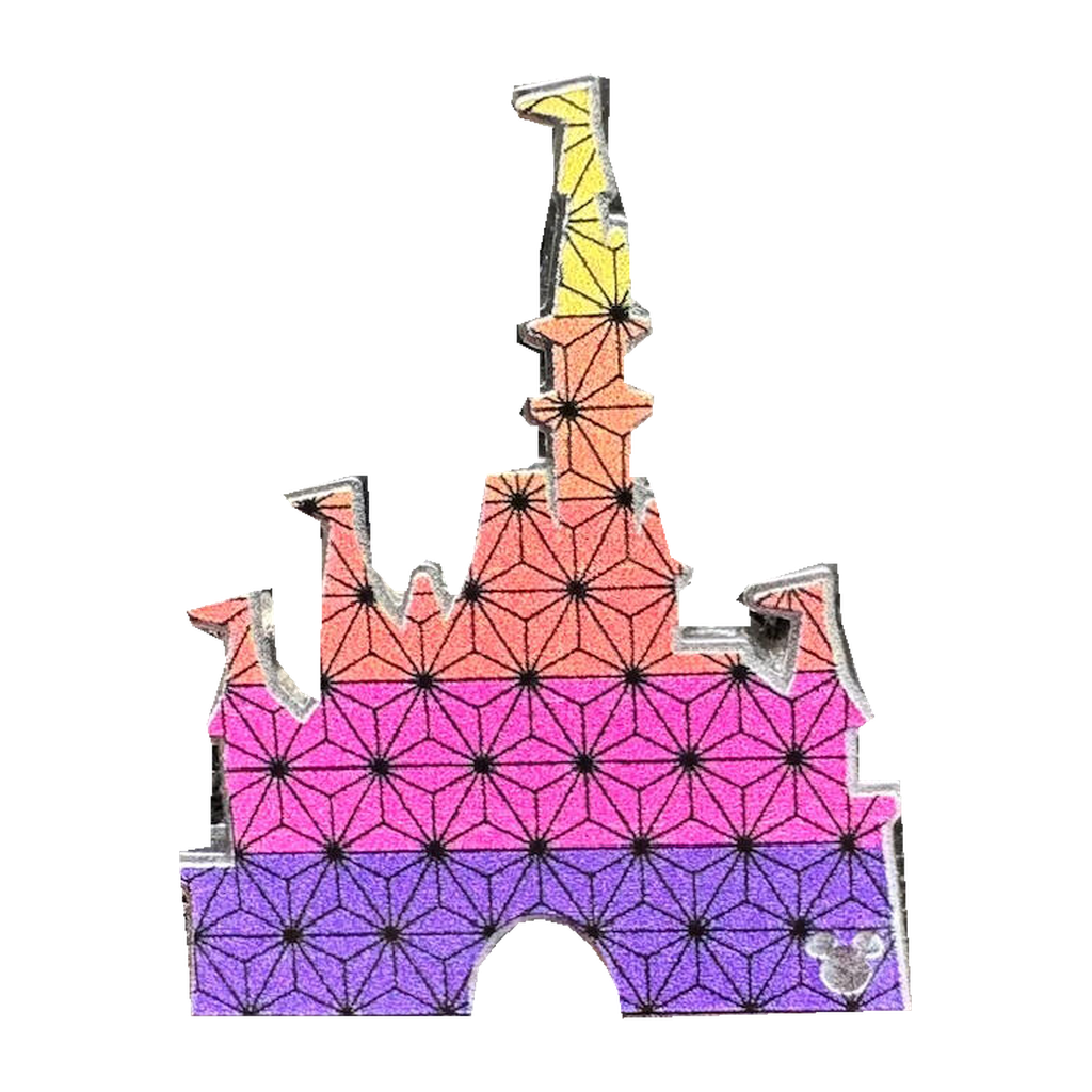 EPCOT Castle Chaser — Hidden Disney 2025 Wave A — loose single pin; reference photo from PIN & POP