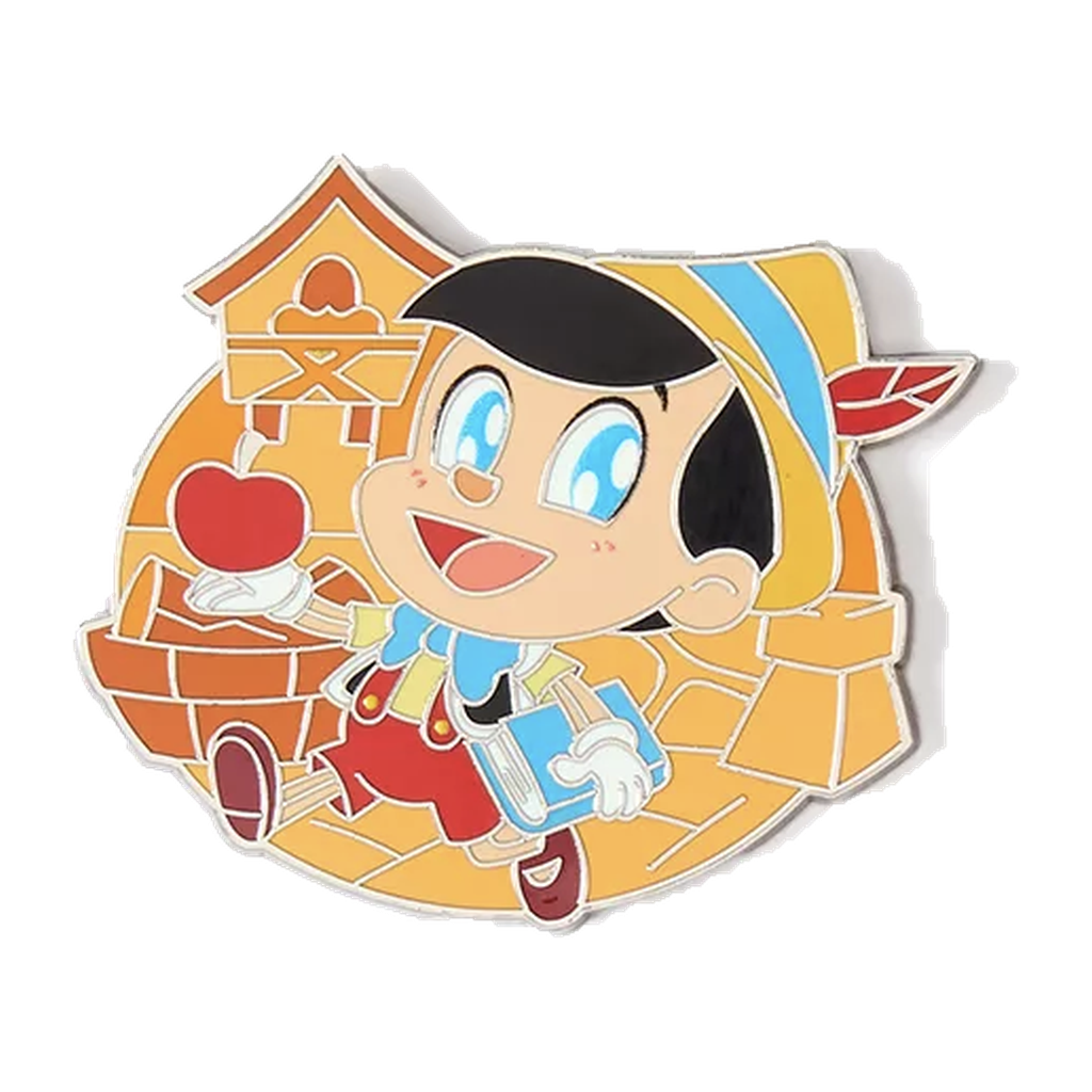 Pinocchio — Animated Cuties — loose single pin; reference photo from PIN & POP