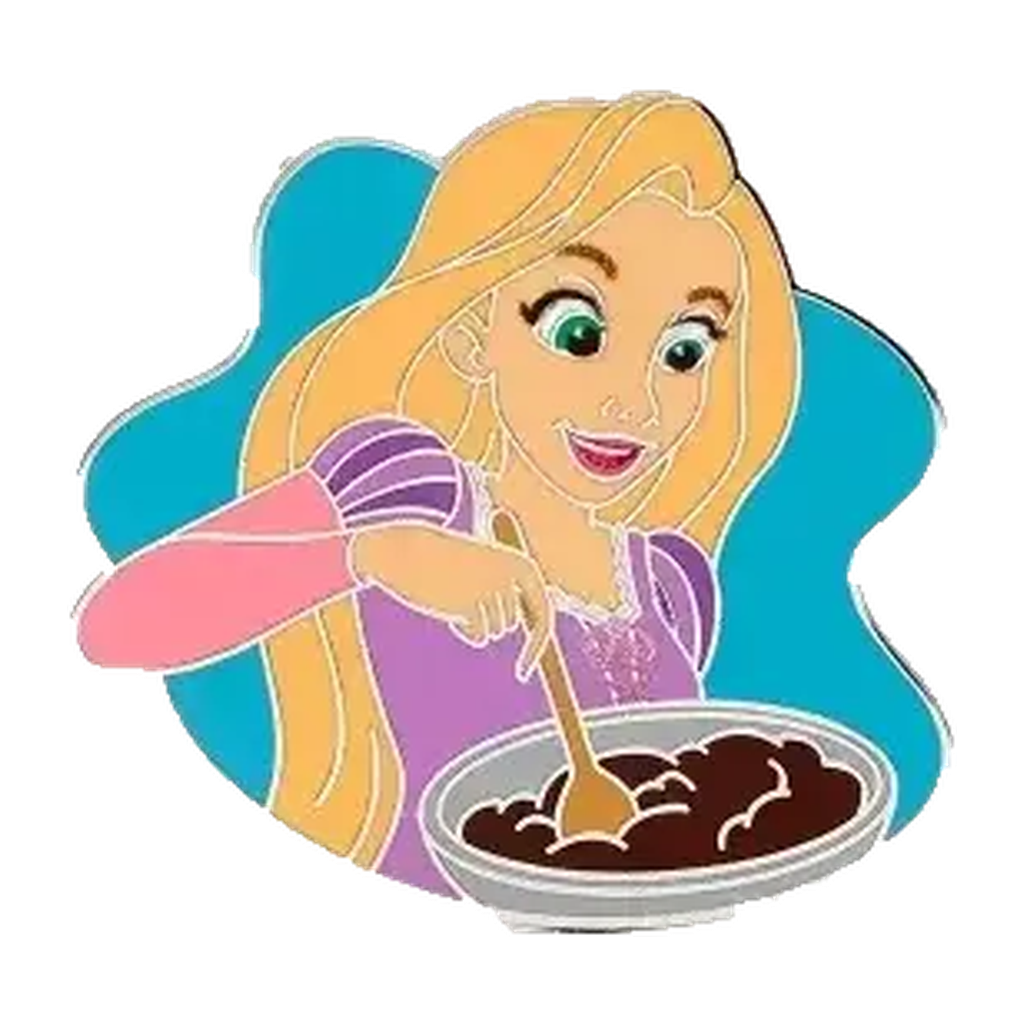 Rapunzel — Magical Chefs — loose single pin; reference photo from PIN & POP