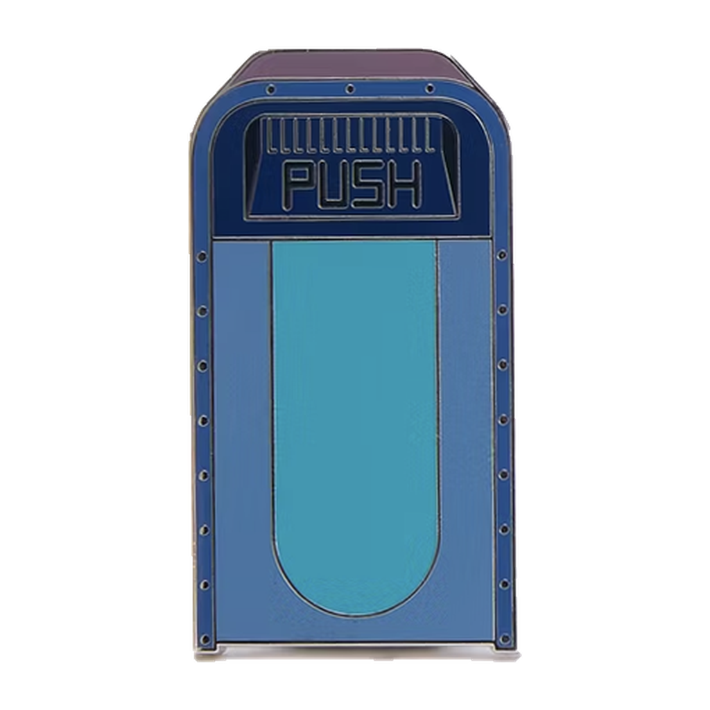 Stitch — Character Trash Bin — loose single pin; reference photo from PIN & POP